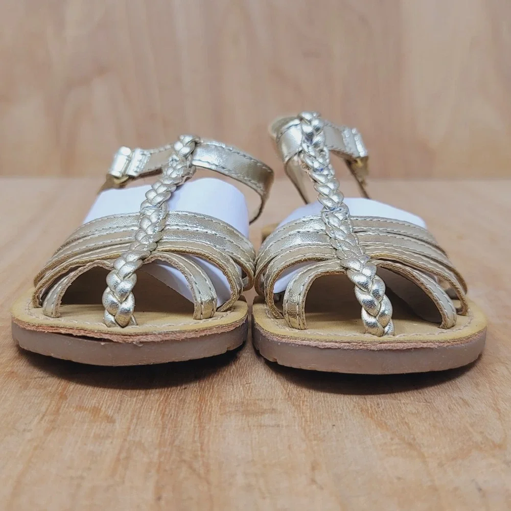 Sandals By Carters Toddler Size 7 Gold FREYA Style Eur 23